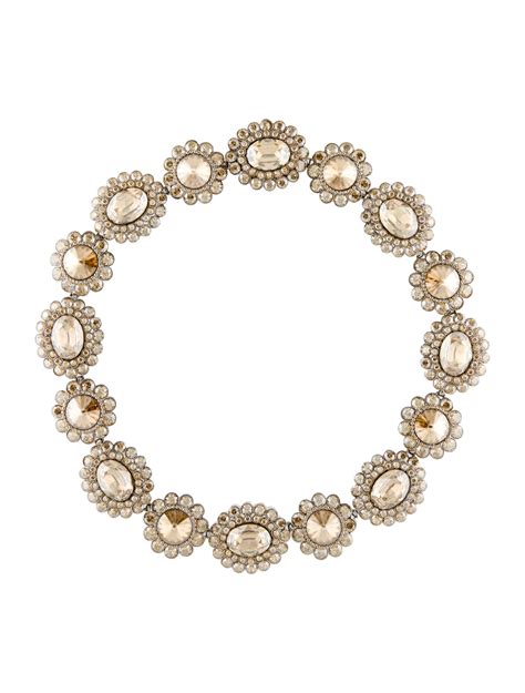 miu miu collar necklace|Crystal necklace .